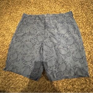 Polo Golf Ralph Lauren Crab Print Shorts Blue Men’s Size 35
